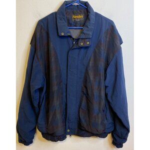 Vintage Forrester's GoreTex Nylon Blue Plaid Full Zipper Pockets XL  Windbreaker